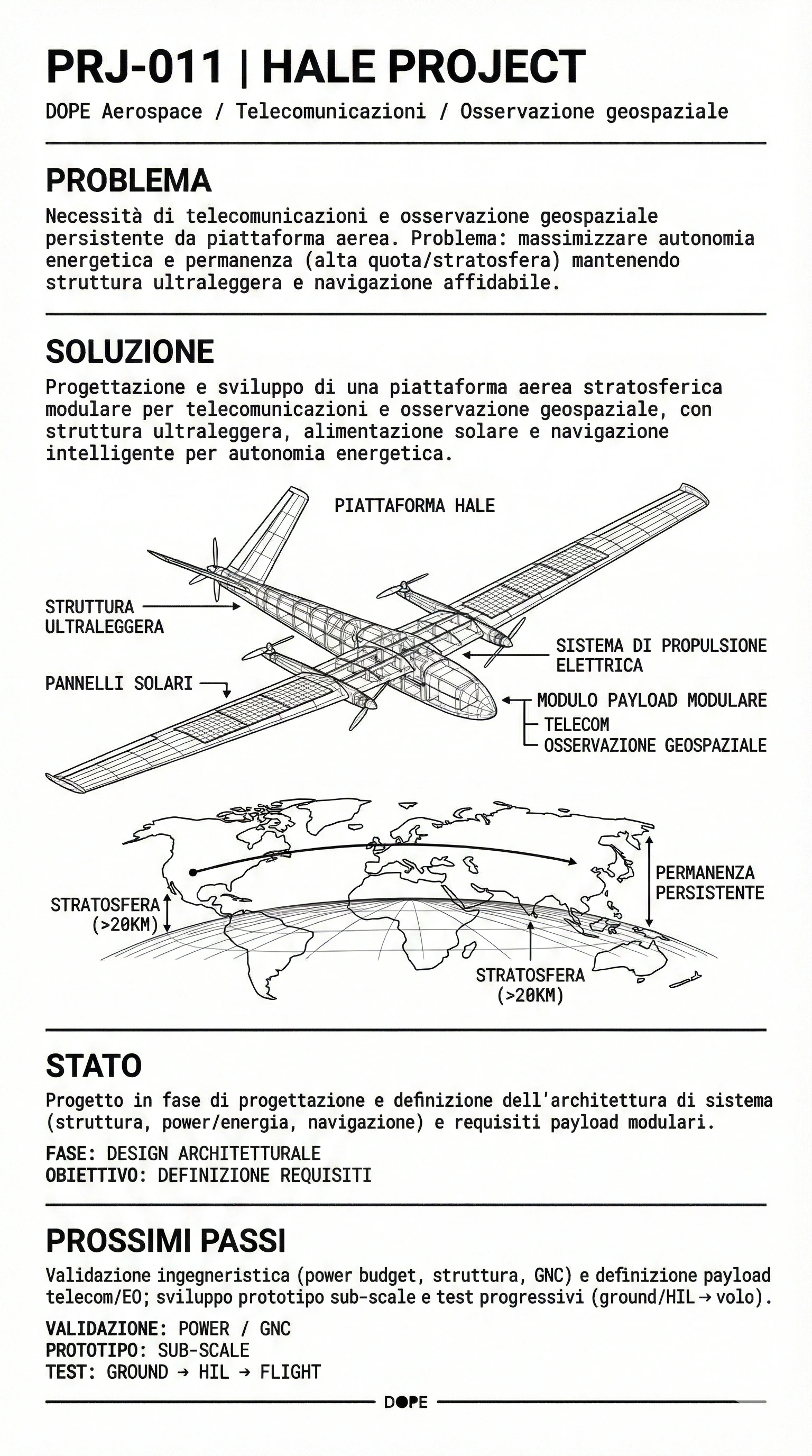 H.A.L.E. Drone Cooperativo
